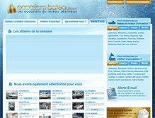 Tablet Screenshot of occasions-bateau.com